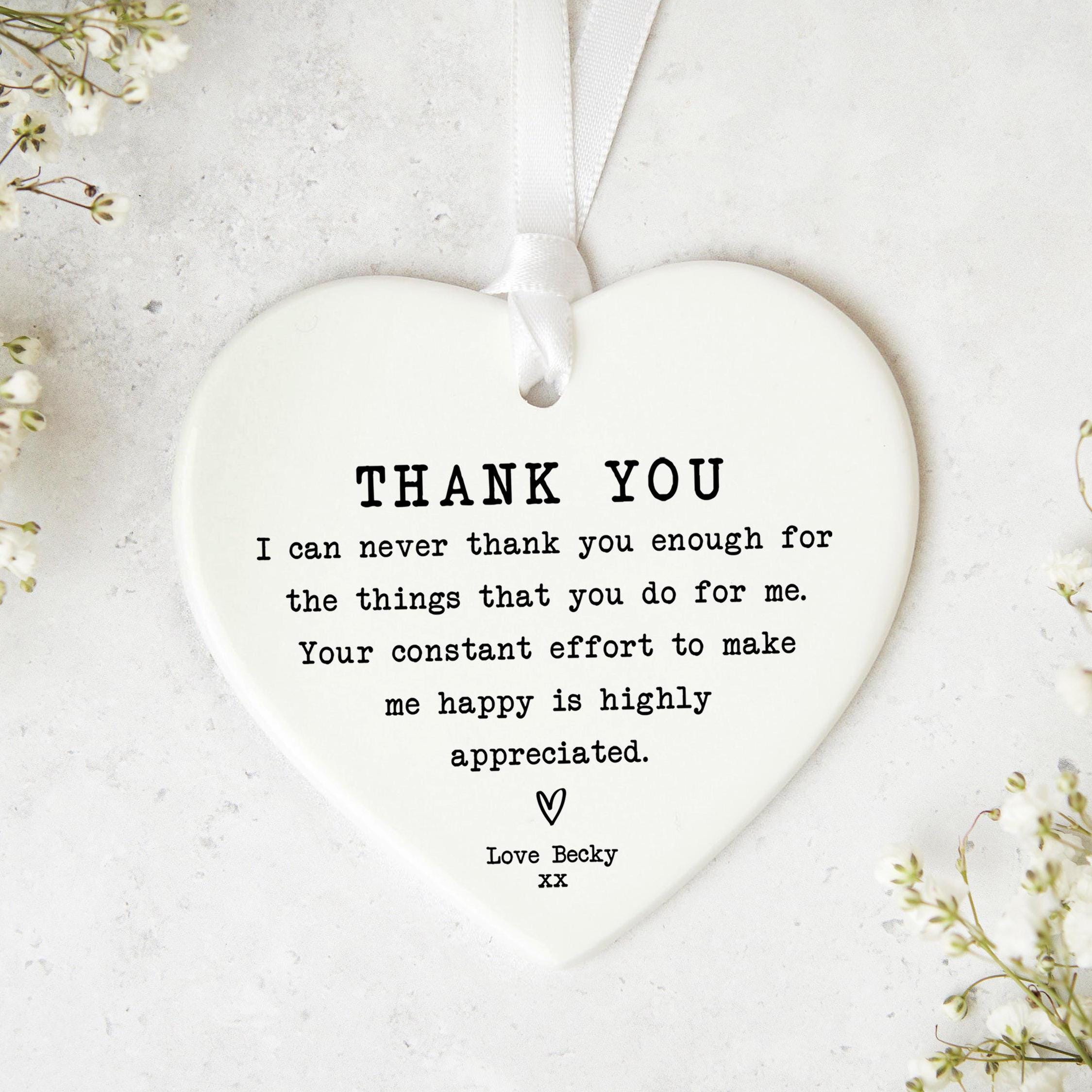 Thank You Keepsake KS120 | Personalised Thank You Gift | Gift for