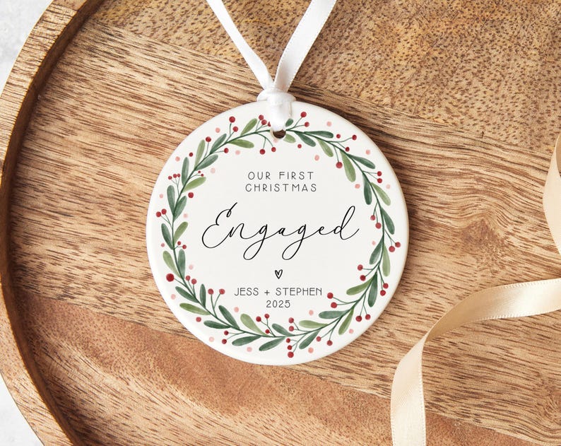 Engagement Gift - Custom Bauble | Acrylic 8Cm, Ceramic 7Cm, UV Printed Keepsake image 5