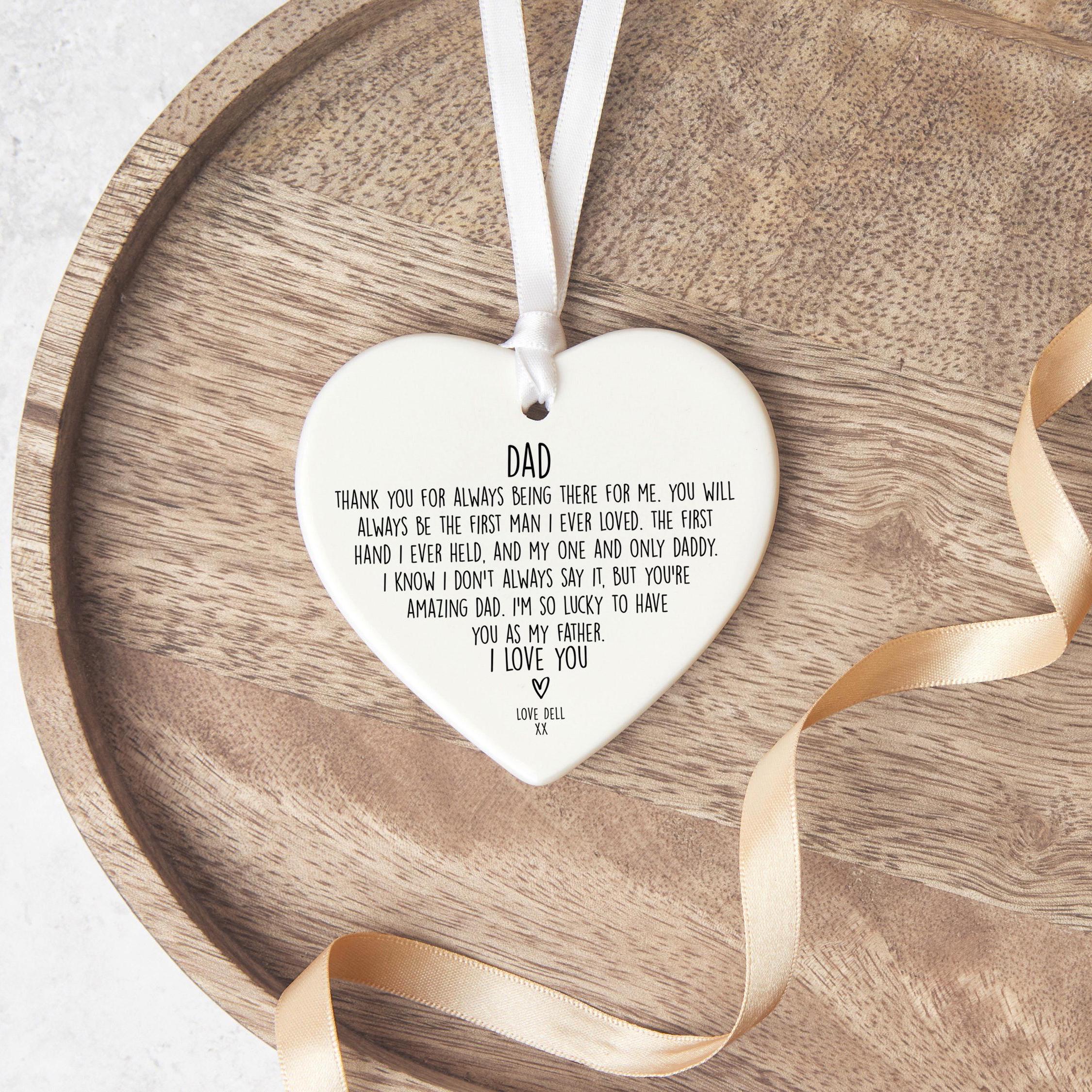 Ritratto di famiglia illustrato personalizzato per papà, quadro da parete personalizzato per bambini con cornice, regalo di compleanno per papà dai figli, regalo per la festa del papà per il marito
