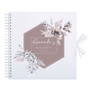Personalisierte Hen Party Gästebuch Fotoalbum | Junggesellinnenabschied Scrapbook Fotoalbum | Junggesellinnenabschied Geschenk | Braut Geschenk sein | Freunde Geschenk