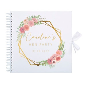 Personalised Hen Party Scrapbook Photo Album | Bachelorette Party Scrapbook Photo Album | Personalised Hen Party Book | Bride To Be Gift
