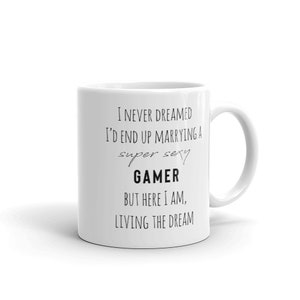 Gamer Moglie tazza, regalo divertente per il coniuge giocatore, regalo di compleanno di Natale dal giocatore, videogioco moglie moglie tazza, tazze giocatore divertente