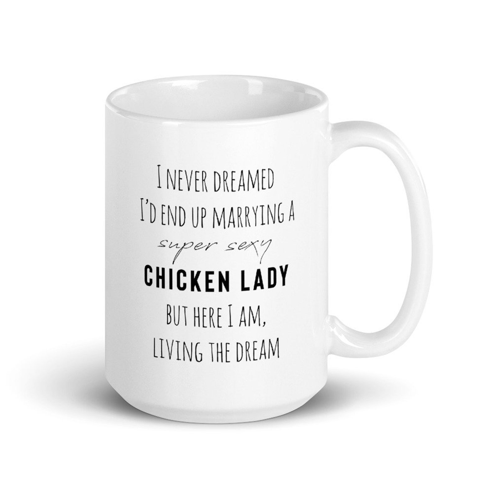 Taza de la señora del pollo regalo del amante del pollo Etsy