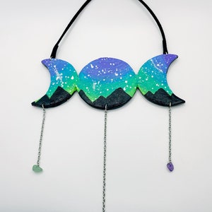 Triple Moon Goddess Wall Hanging - New style!