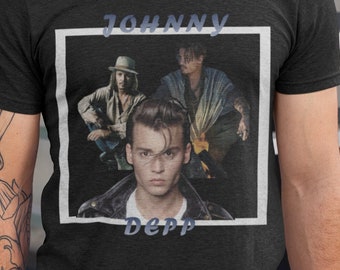 Johnny Depp Vintage Shirt, Johnny Depp 90's Shirt, Johnny Depp Merch Gift, Johnny Depp, Retro Johnny Depp Shirt