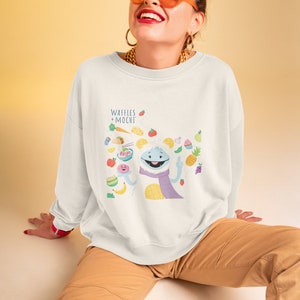 Waffles and Mochi Hoodie, Waffles + Mochi Cartoon Sweatshirt, Mother Daughter  Waffles and Mochi Sweatshirt