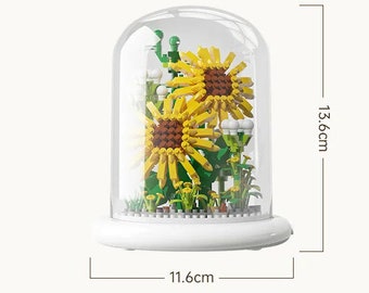 Building Block Flower Eternal Rose Small Particle Building Block Assembly Toy Gift Desktop Decoration