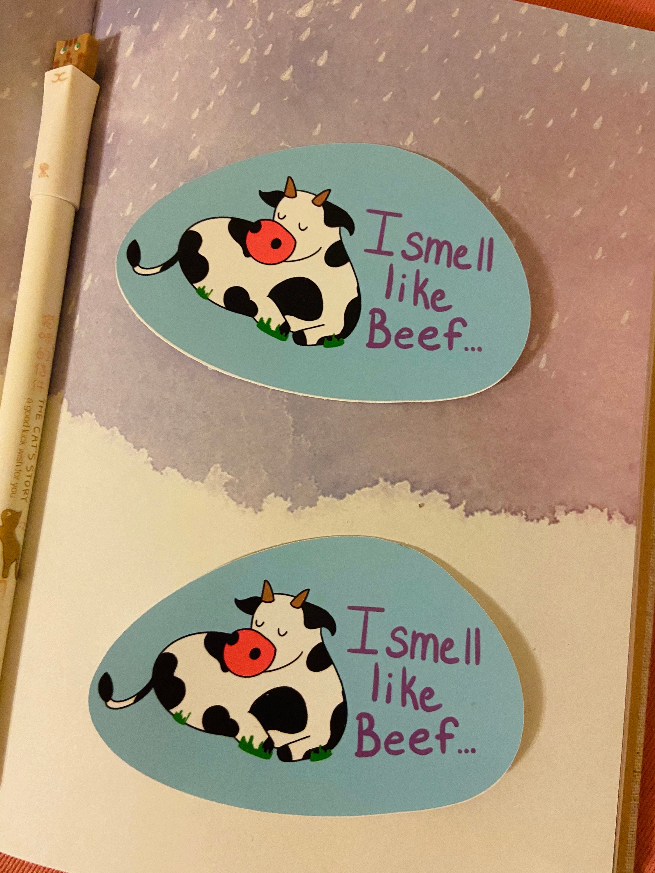 Vine Sticker I Smell Like Beef Quote Vine Laptop Decal | Etsy