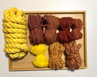 Destash Fiber Pack | Weaving Supplies | Fibre Yarn Bundle | Macraweave | Tapestry Yarn | 15