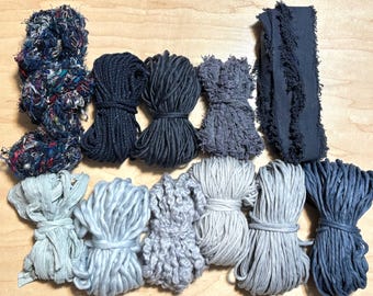 Destash Fiber Pack | Weaving Supplies | Fibre Yarn Bundle | Macraweave | macrame