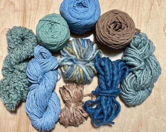 Destash Fibre Pack | Yarn Bundle for Weaving | Macraweave | Art Yarn | Fiber Supplies 01