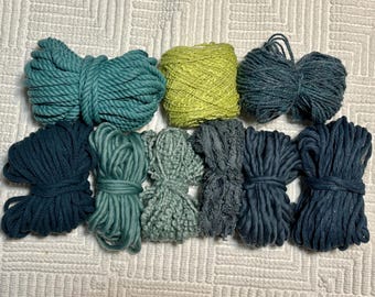 Destash Fiber Pack | Weaving Supplies | Fibre Yarn Bundle | Macraweave | macrame