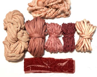 Destash Fiber Pack | Weaving Supplies | Fibre Yarn Bundle | Macraweave | Tapestry Yarn Collection