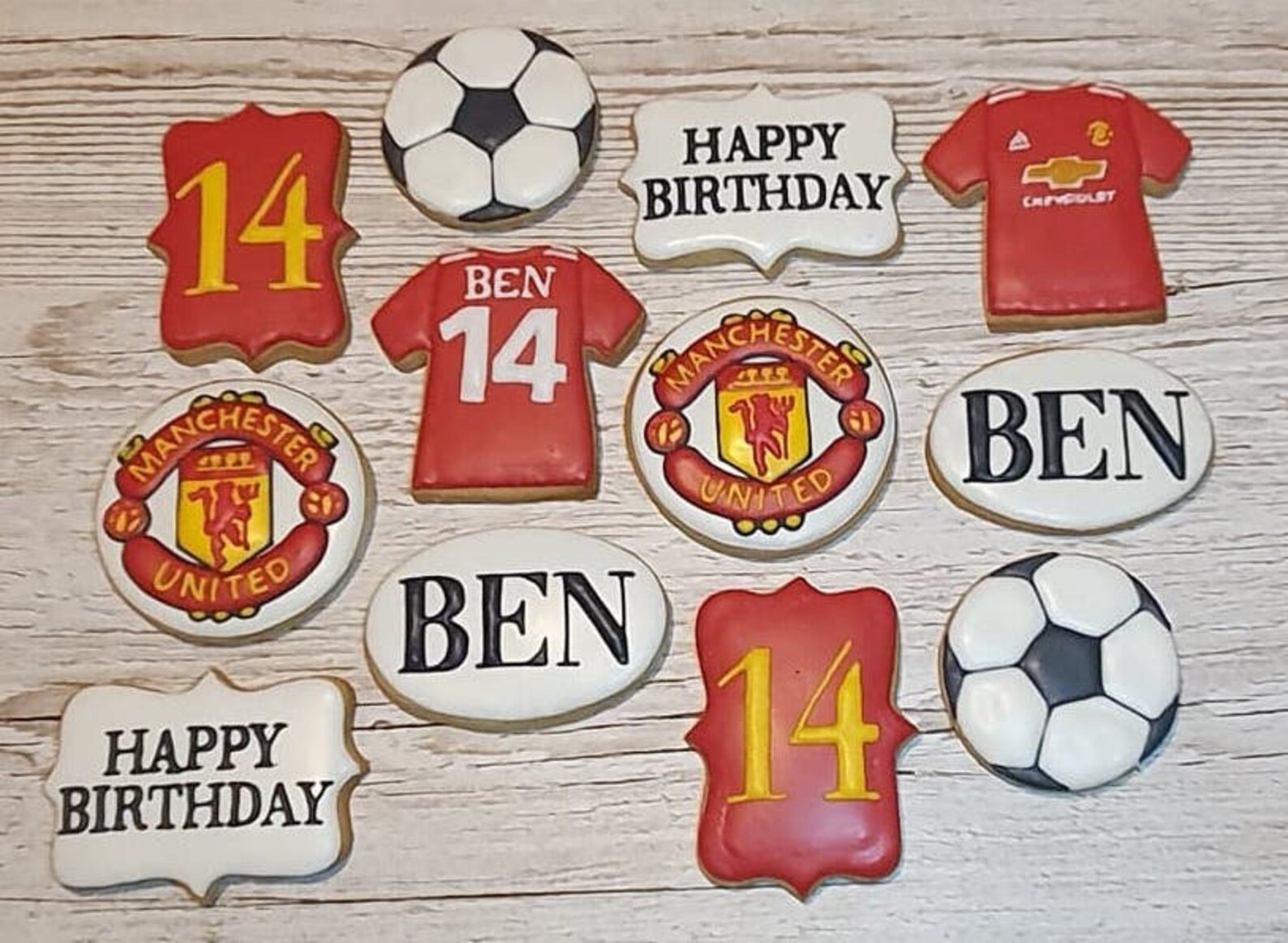 MANCHESTER UNITED Handmade Cookies Made to Order Etsy