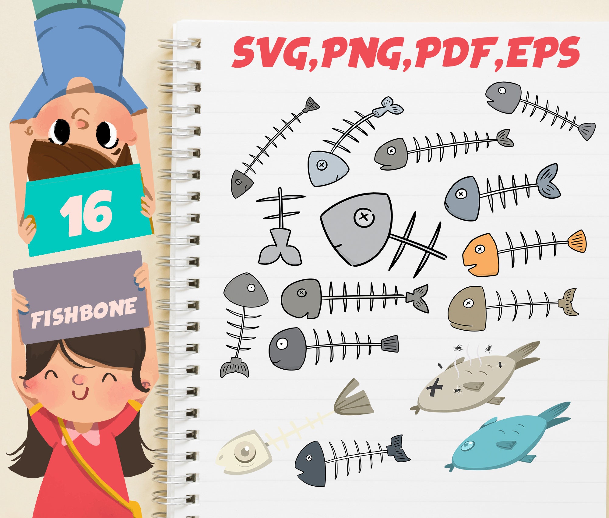 Download Fish Bone Svg Fish Bonefishbone Svg Fish Skeleton Svg Dead Etsy