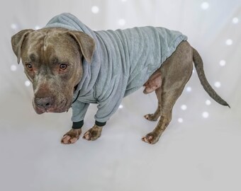 Pitbull Hoodie (Grey) |Handmade Pitbull Sweatshirt Hoodie| Pitbull Sweater, Pitbull Shirt, Pitbull T-shirt, Dog Hoodie, Dog Sweatshirt