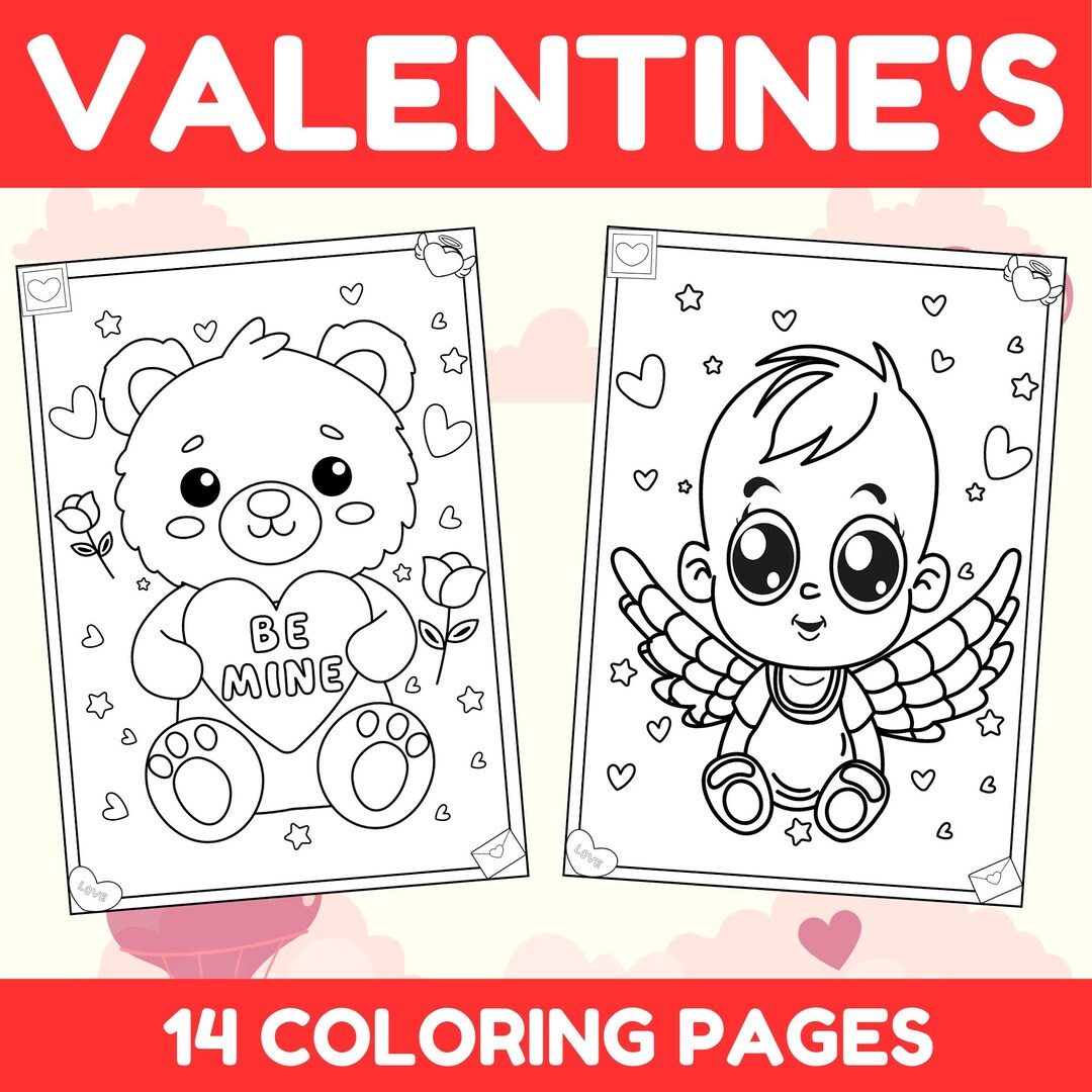 Valentines Day Coloring Pages Color Your Heart Out Valentine