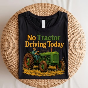 Tracteur vert rustique PNG : Art numérique de fermier drôle
