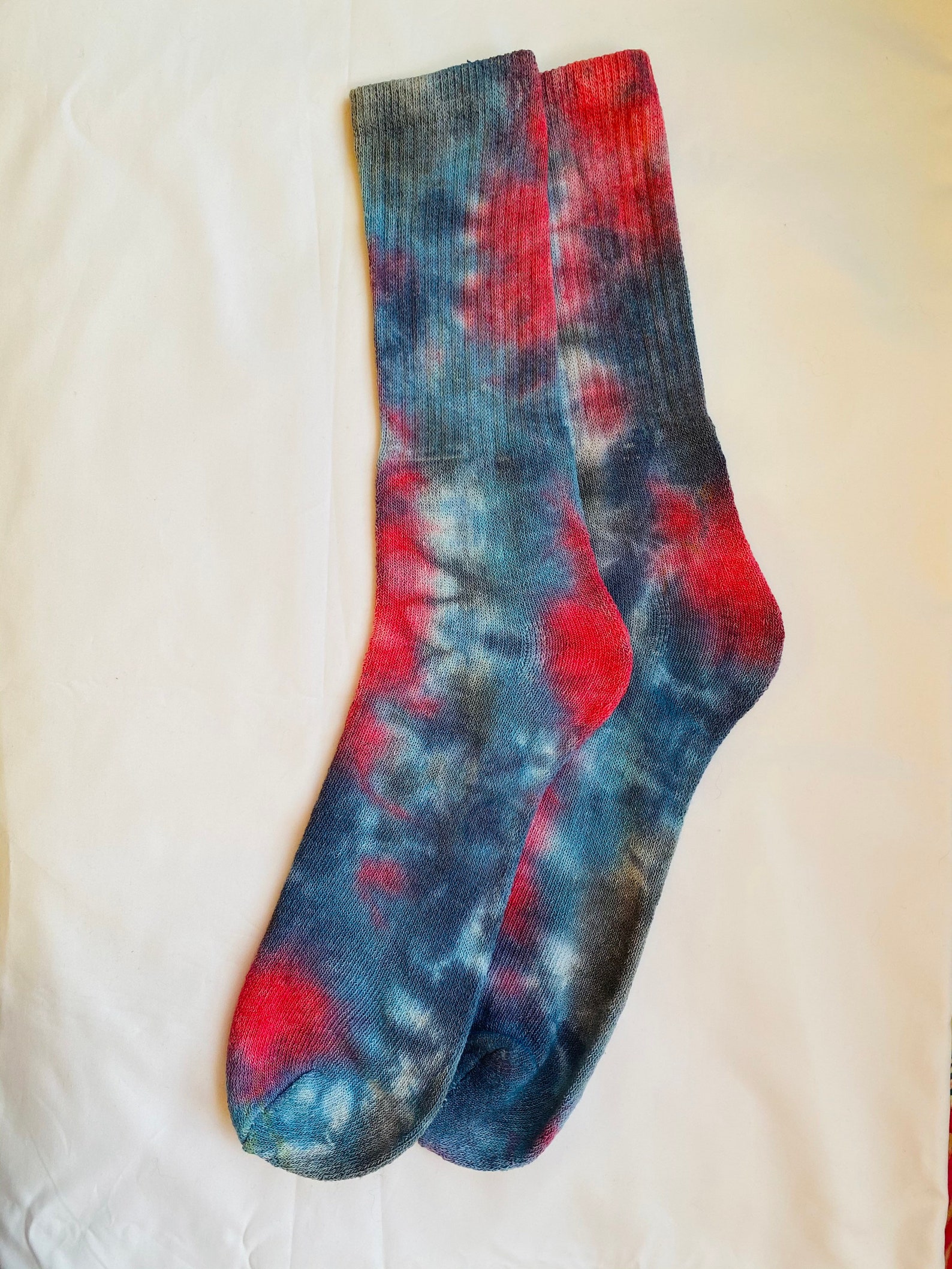 Tie Dye Sports Socks UK 6 11 Etsy