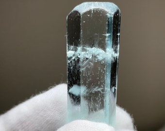 89.6 Carat Aquamarine - Natural Diamond Cut Termination - High Clarity