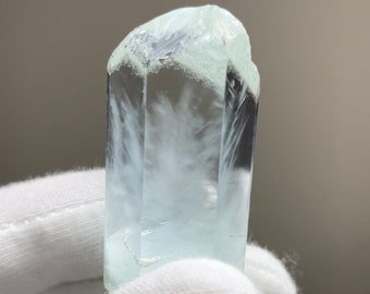 152.5 Carat Aquamarine - Unique Inclusions - Mountain Etched Termination