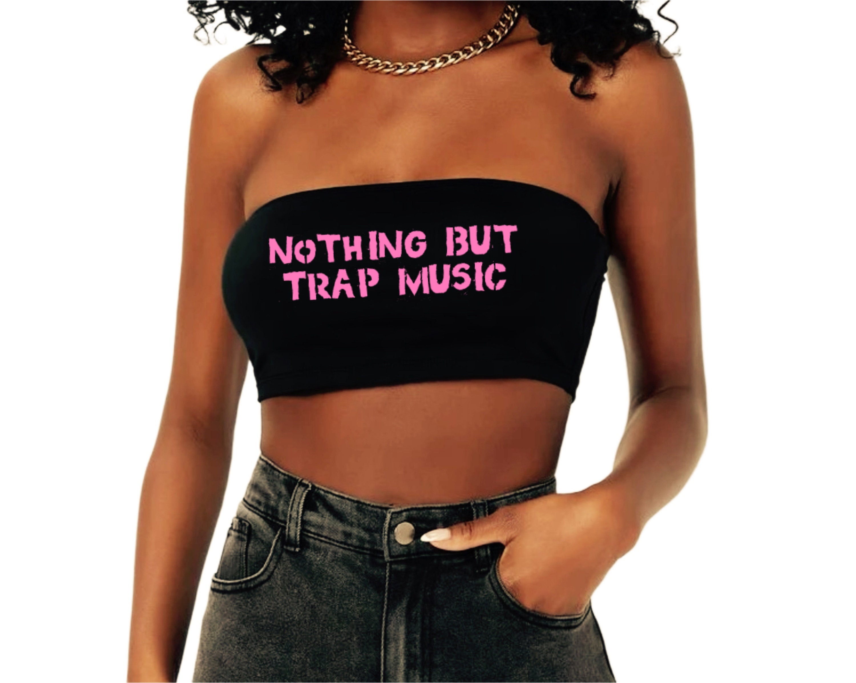 Nothing but Trap Music Tube Top Music Rap Hip Hop Women - Etsy