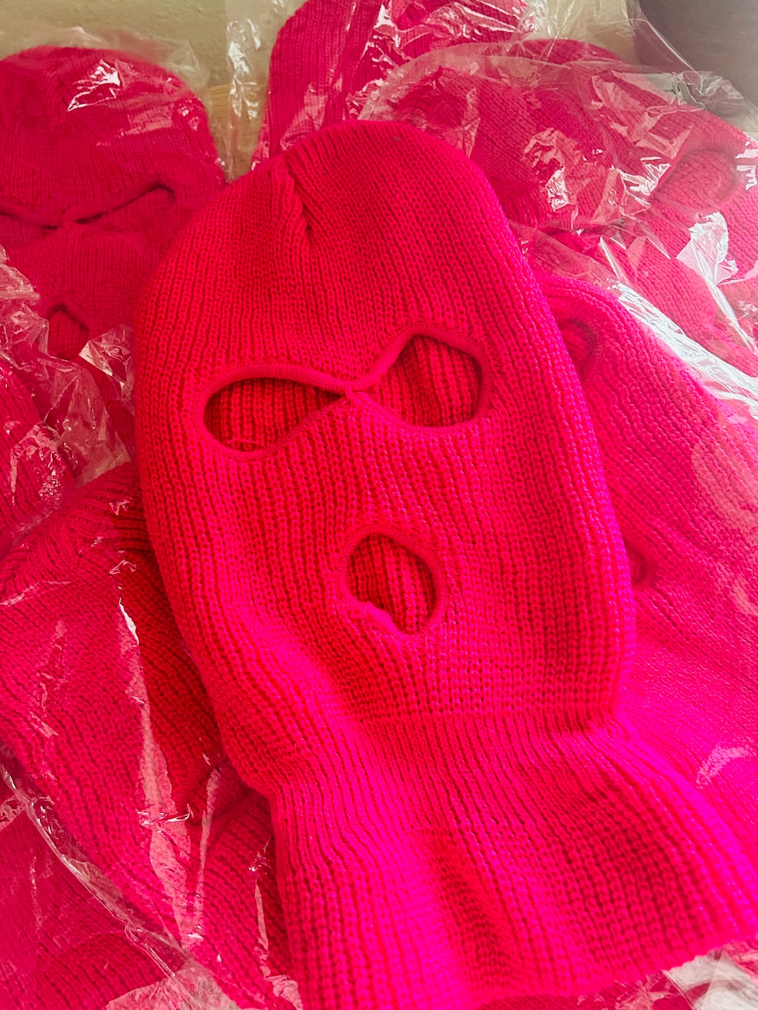Hot Pink Ski Mask Winter Mask Urban Ebony Designs Etsy