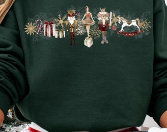 Nutcracker Sweatshirt Nutcracker Shirt Dance Mom Sweatshirt Cottage Core Clothes Preppy Stuff Christmas Crewneck Vintage Christmas