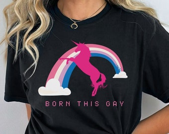 Born This Gay Pride Shirt Queer Shirt Pride Apparel Nonbinary Shirt Equality Shirt Pride Outfit Activism Shirt Protest Shirt Gay Rights