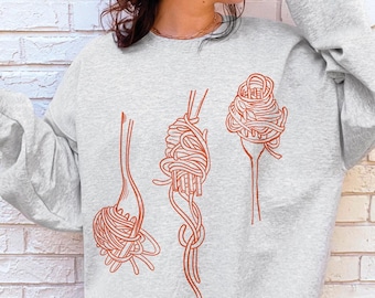 Pasta Sweatshirt Spaghetti Shirt Italian Shirt Italy Sweatshirt Tomato Girl Aesthetic La Dolce Vita Ciao Bella Chef Shirt Vegan Sweater