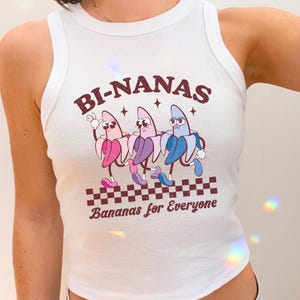 Pride Tank Top Bi Pride Fruit Shirt Non Binary Shirt Bisexual Shirt Pride Shirt Queer Shirt Sapphic Shirt LGBT Shirt Punny Shirts
