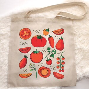 Tomato Aesthetic Tote Bag Fruit Tote Bag Vegetable Tote Bag Cottagecore Tote Bag Tote Bag Aesthetic Garden Tote Nature Tote Bag