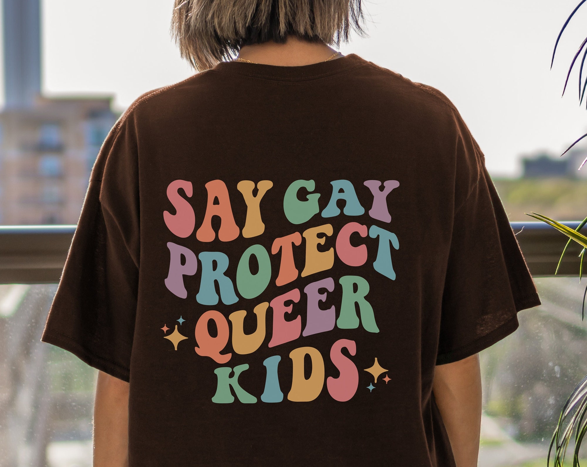 Discover Say Gay Protect Queer Kids T-Shirt
