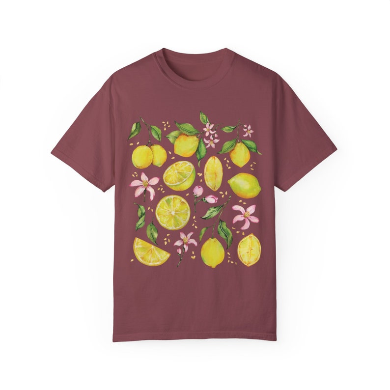 Lemon Shirt Comfort Colors Citrus Shirt Lemon Outfit Fruit Shirt Cottage Core Clothes Granola Girl Tomato Girl Veggies Shirt Earth Day Shirt Vineyard