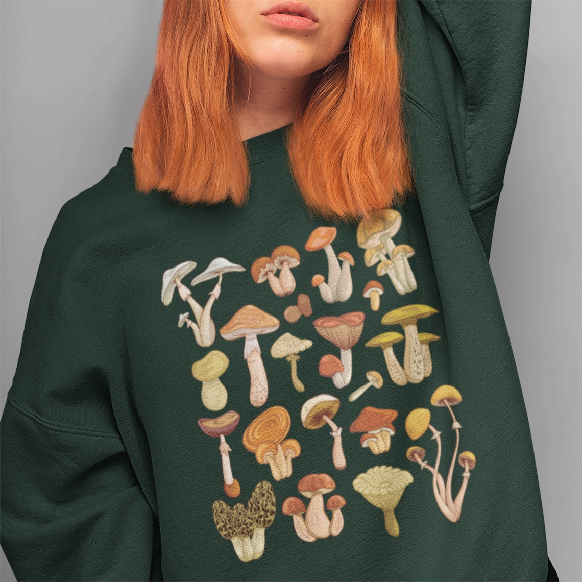 Mushroom Sweatshirt Mushroom Sweater Mushroom Apparel | Etsy
