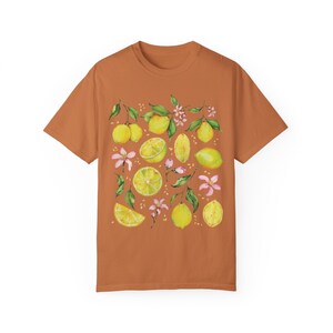 Lemon Shirt Comfort Colors Citrus Shirt Lemon Outfit Fruit Shirt Cottage Core Clothes Granola Girl Tomato Girl Veggies Shirt Earth Day Shirt Yam