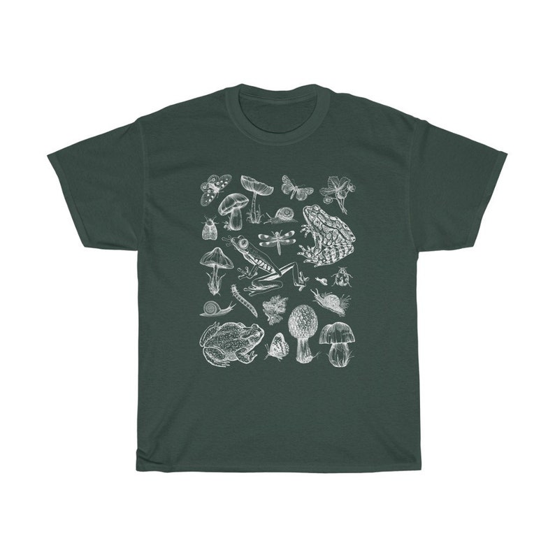 Pilz Shirt Alt Kleidung Goblincore Kleidung Kröte Shirt Frosch Shirt Cottagecore Kleidung Witchy Kleidung Fairycore Dark Academia Forest Green