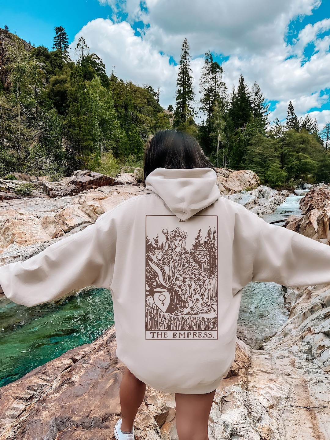 Tarot Pattern Print Women's Sweatshirt