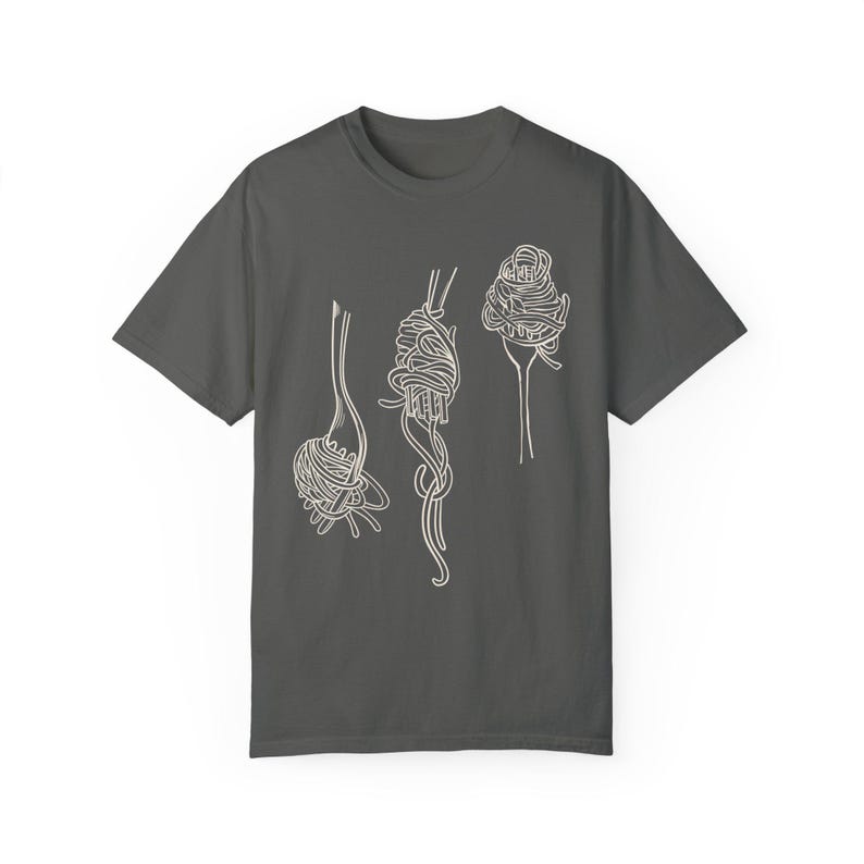 Pasta Shirt Komfortfarben Spaghetti Shirt Italienisches Shirt Italia Shirt Tomate Mädchen Ästhetik La Dolce Vita Ciao Bella Koch Shirt Vegan Shirt Pepper