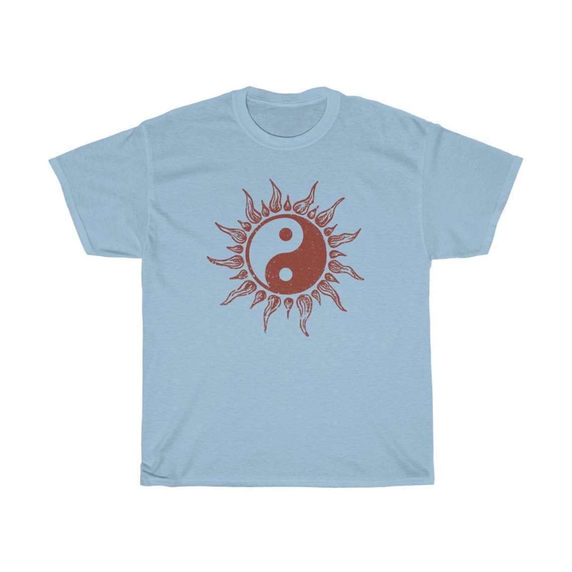 Yin Yang Sun Shirt Oversized Tshirt Mental Health Shirt Etsy