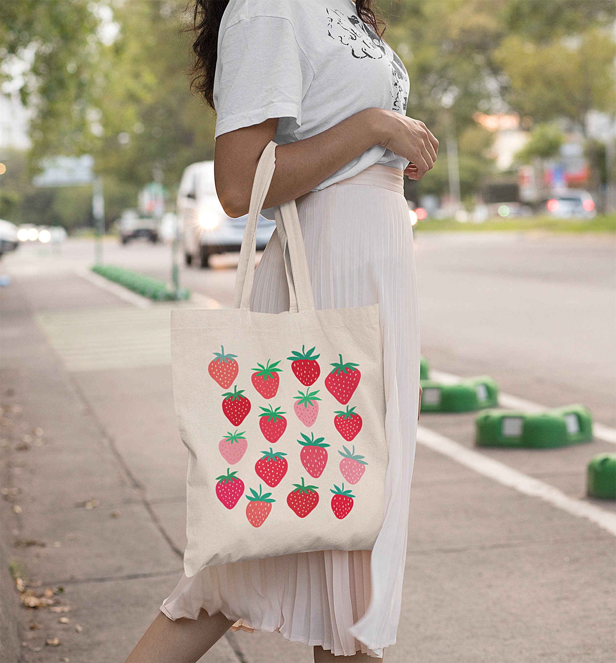 strawberry tote