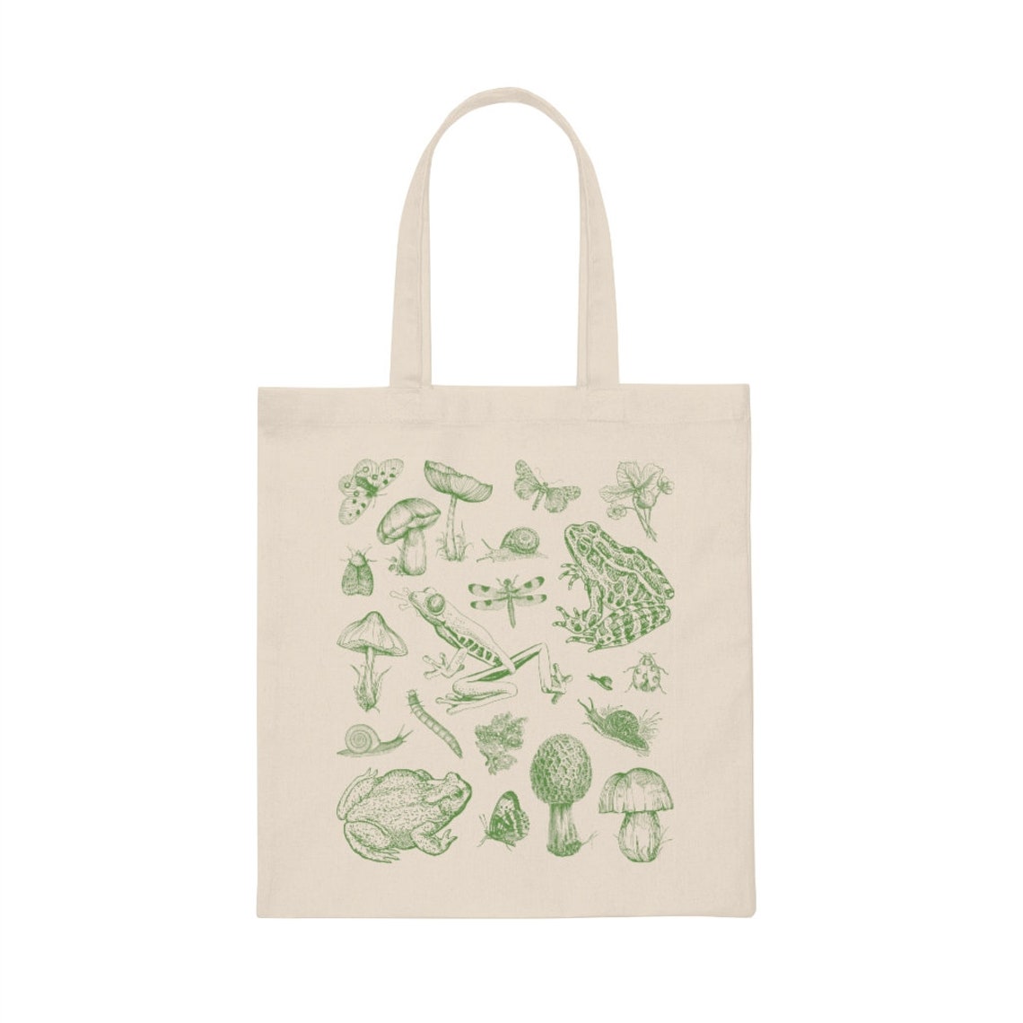 Goblincore Tote Frog Tote Bag Sustainable Tote Canvas Tote Bag - Etsy