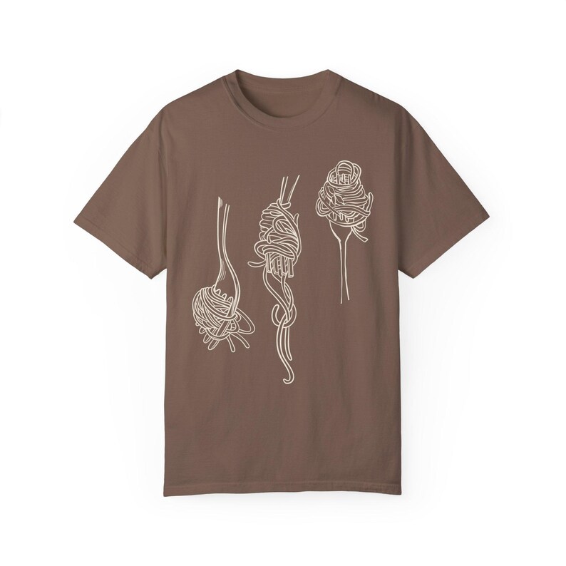 Pasta Shirt Komfortfarben Spaghetti Shirt Italienisches Shirt Italia Shirt Tomate Mädchen Ästhetik La Dolce Vita Ciao Bella Koch Shirt Vegan Shirt Espresso