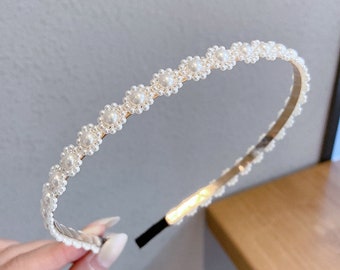 Retro Tassel Fake Earrings Hair Hoop Hair Band Imitation Pearl Hairband headband Retro Tassel Fake Earrings Hair Hoop Hair Band Imitation Pearl Hairband headband