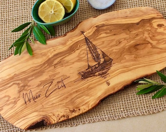 personalized gift, personalized cutting board, custom catting board, engraved olive wood board, christmas gift