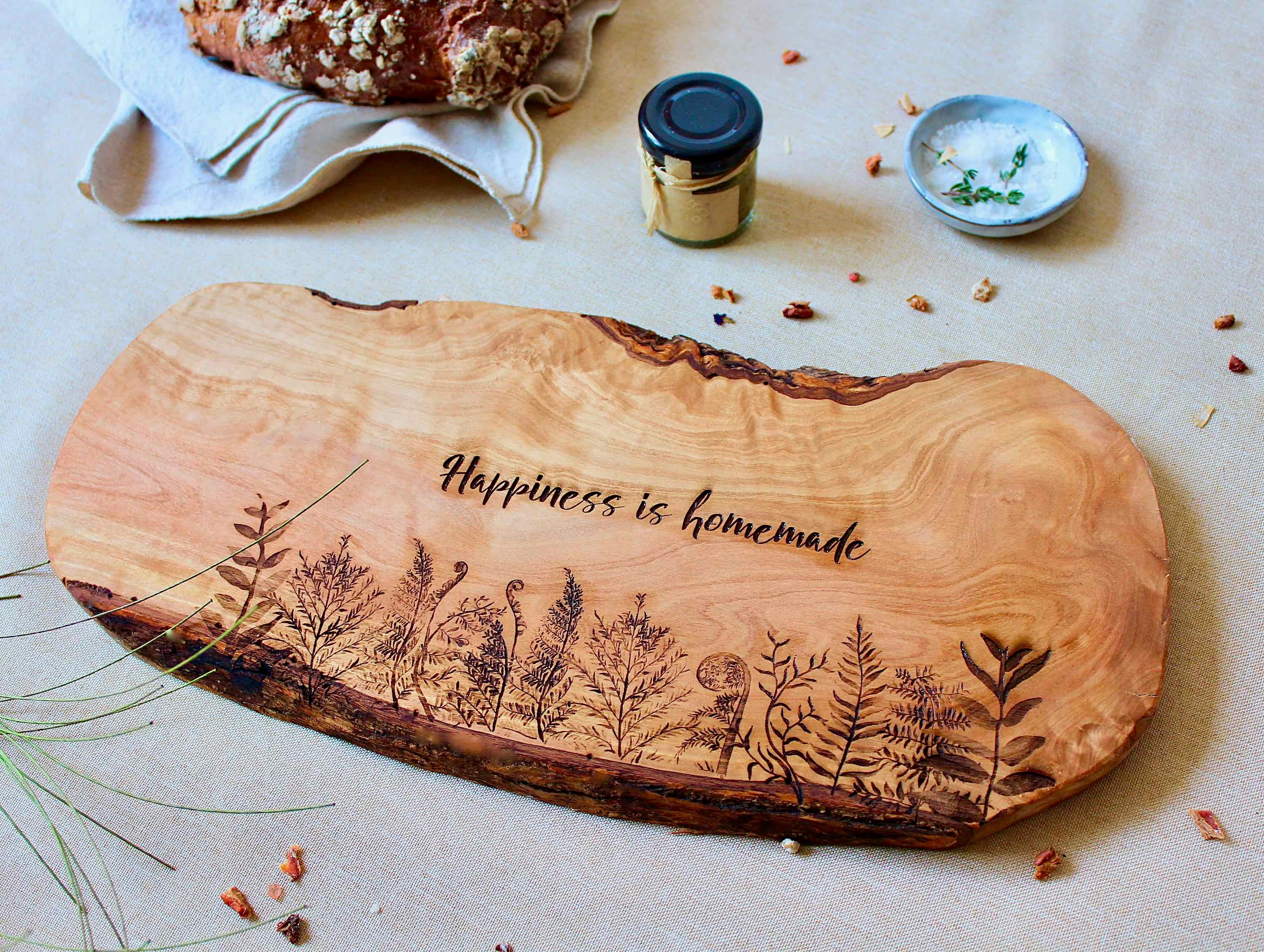 Take Me To The Mountains Rustic Olive Wood Chopping Board