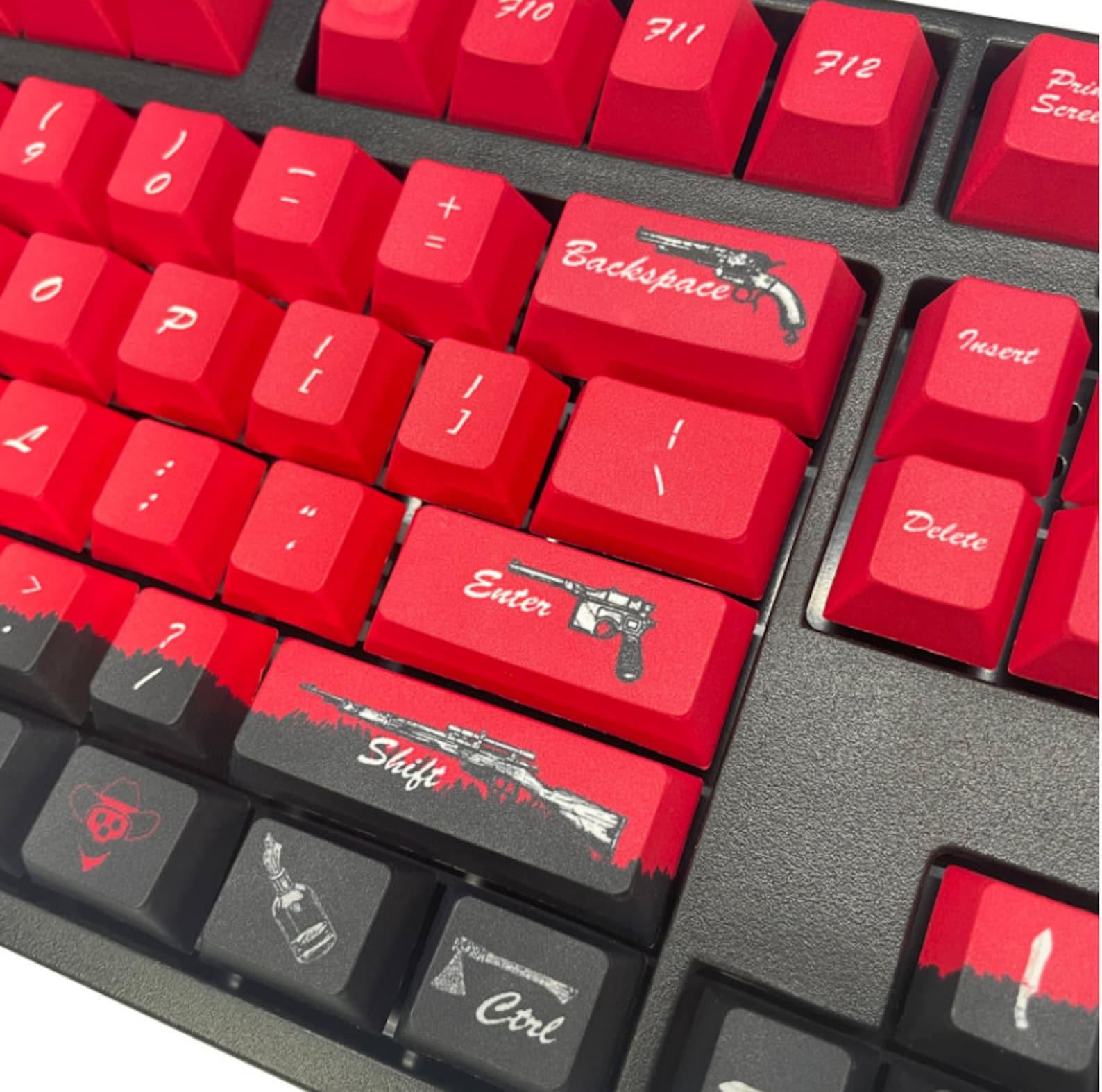 Red Dead Redemption 2 Theme Pbt Keycaps 108 Key Set for Etsy