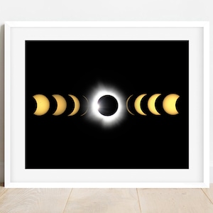 2024 Great American Solar Eclipse Composite Giclee Print