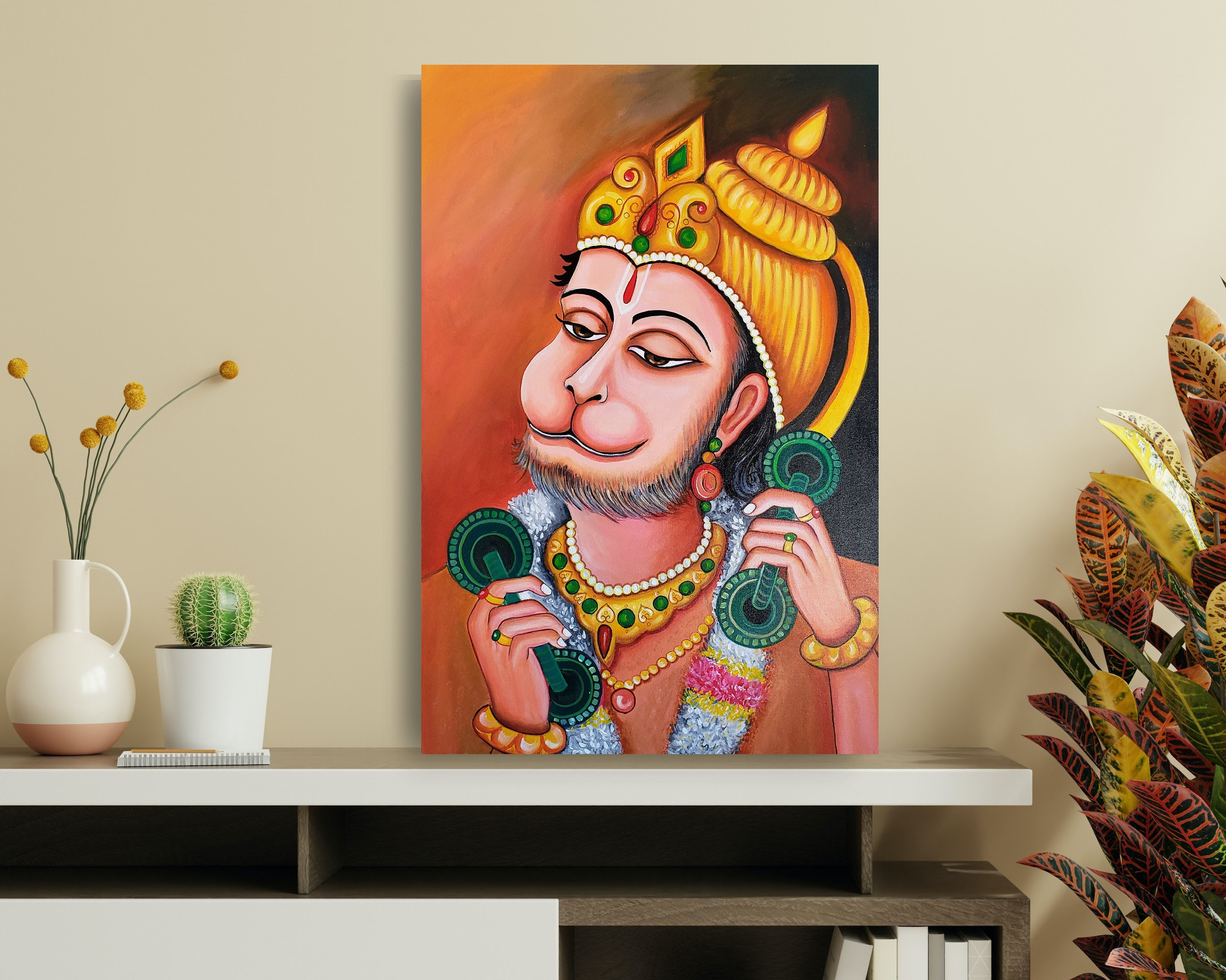 Hanuman painting deals