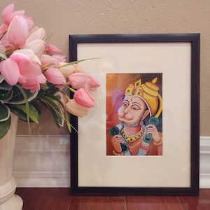 Hanuman Canvas Print: Framed Indian Art, Ready to Hang